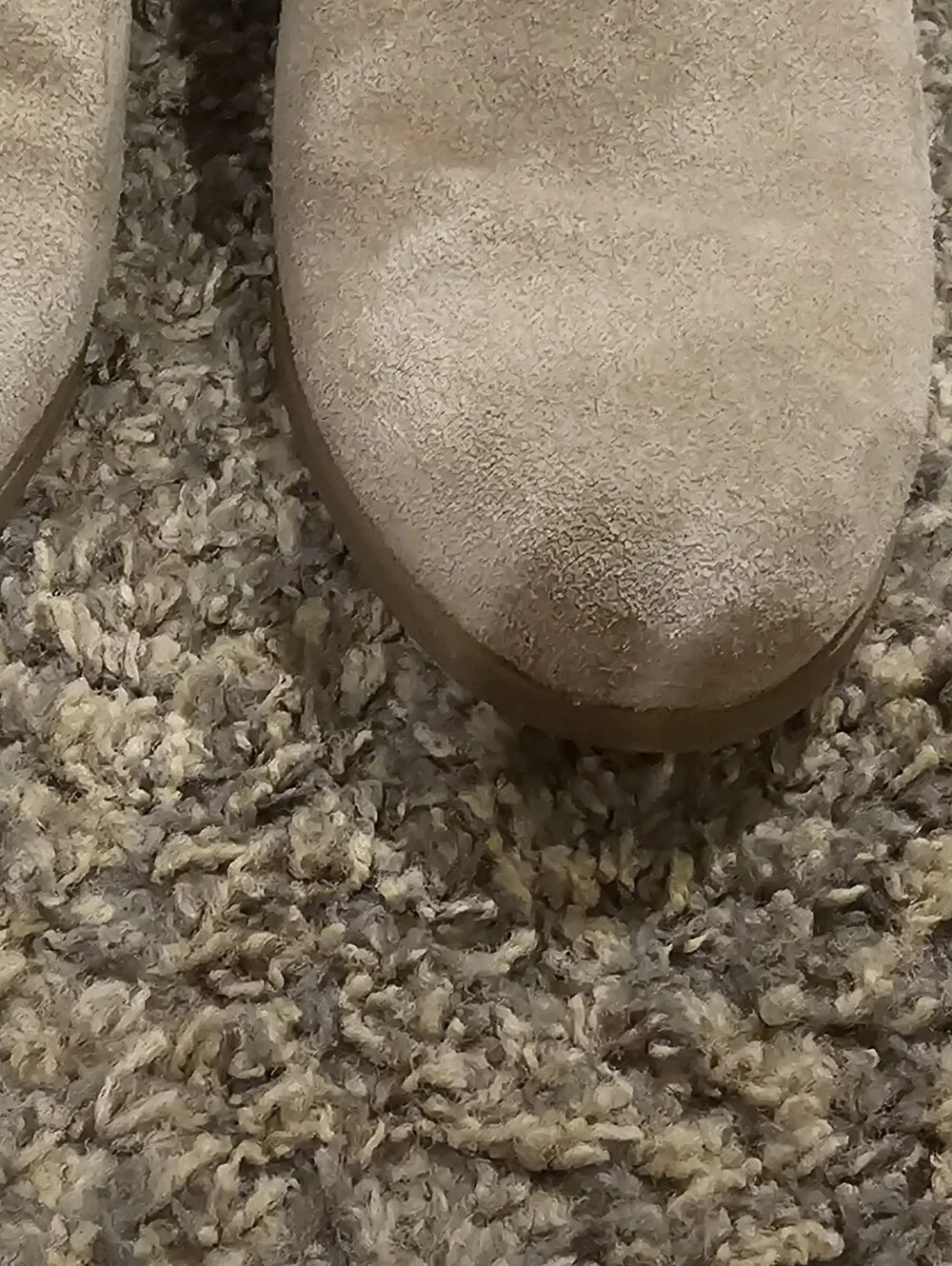 KOOLABURRA by UGG Zip Stacked Heel Suede Ankle Boots 9.5 Camel/Beige 3.25